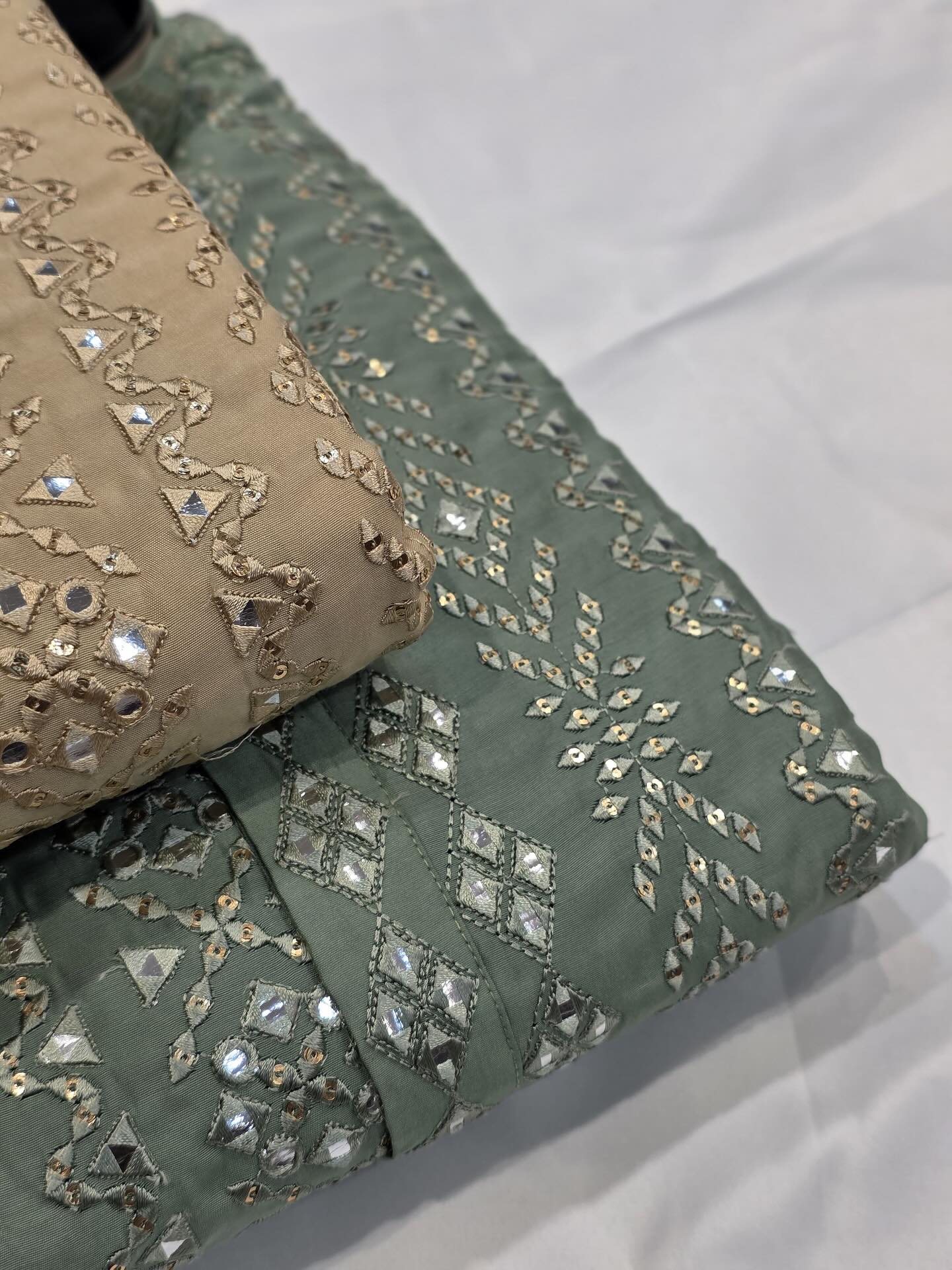 Modern Mirror Work Kurta