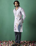 Abstract Printed Linen Kurtas