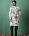 Abstract Printed Linen Kurtas