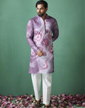Abstract Printed Linen Kurtas