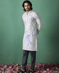 Abstract Printed Linen Kurtas