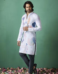 Abstract Printed Linen Kurtas