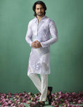 Abstract Printed Linen Kurtas