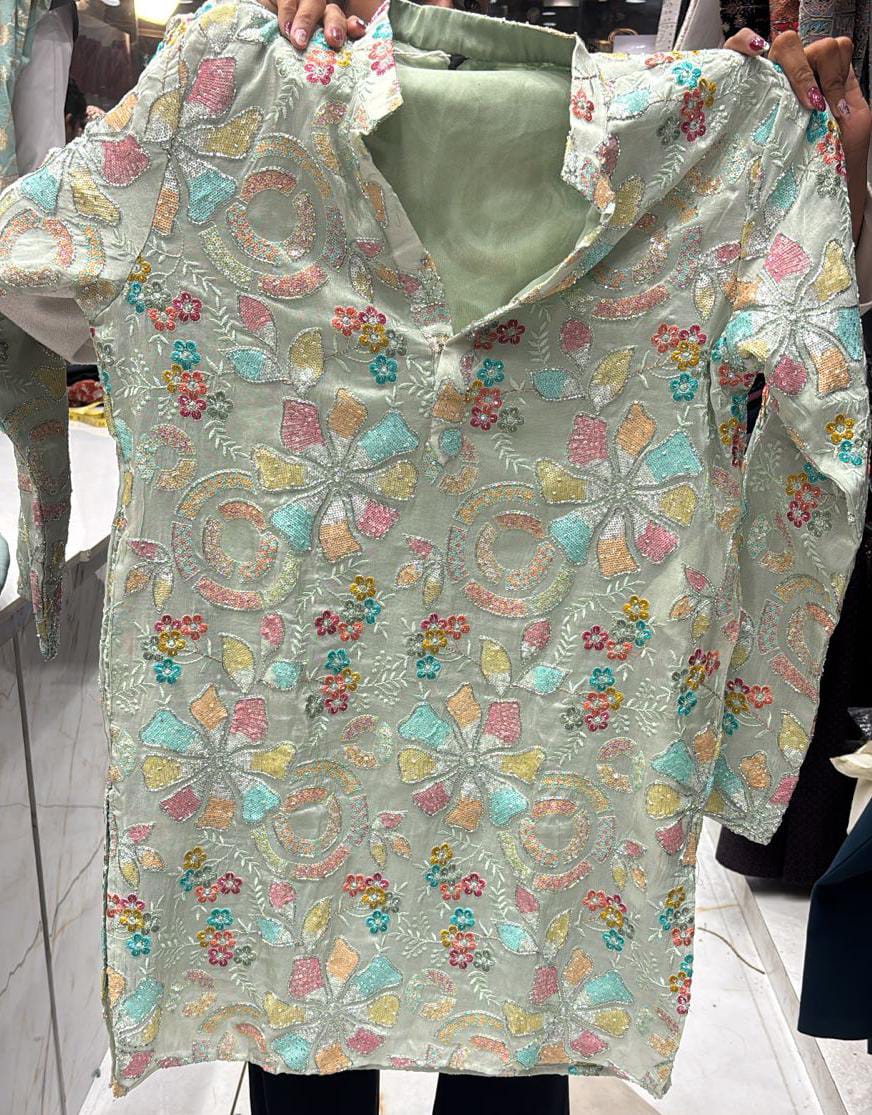 Floral Embroidered Kurta