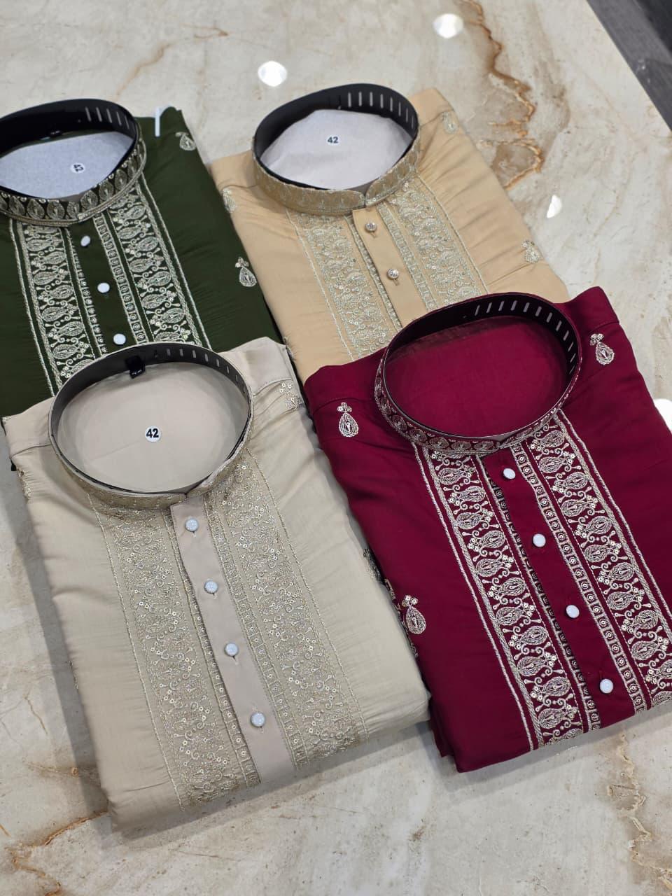 Hand Embroidered Kurtas