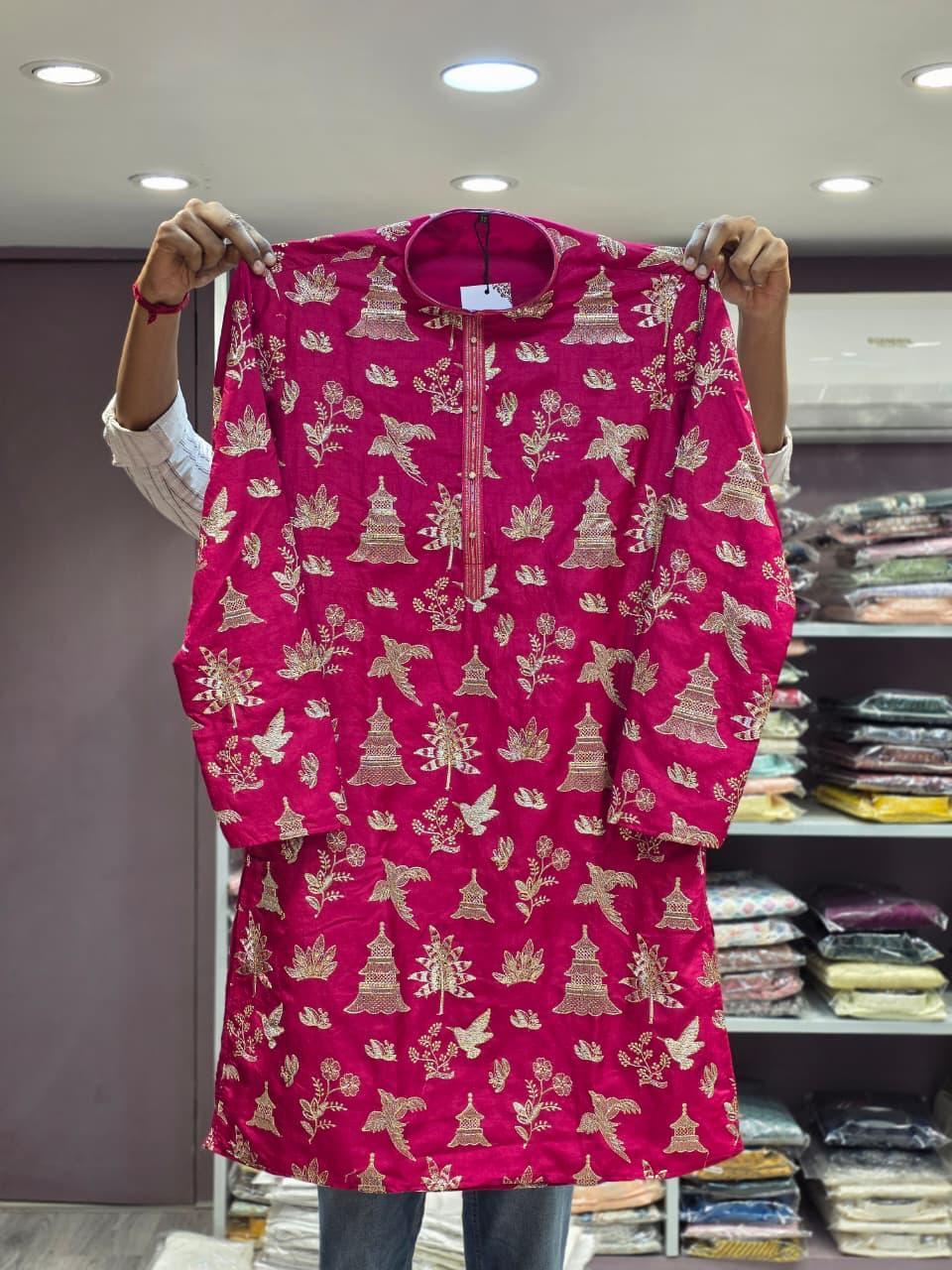 Umbrella Embroidered Kurta