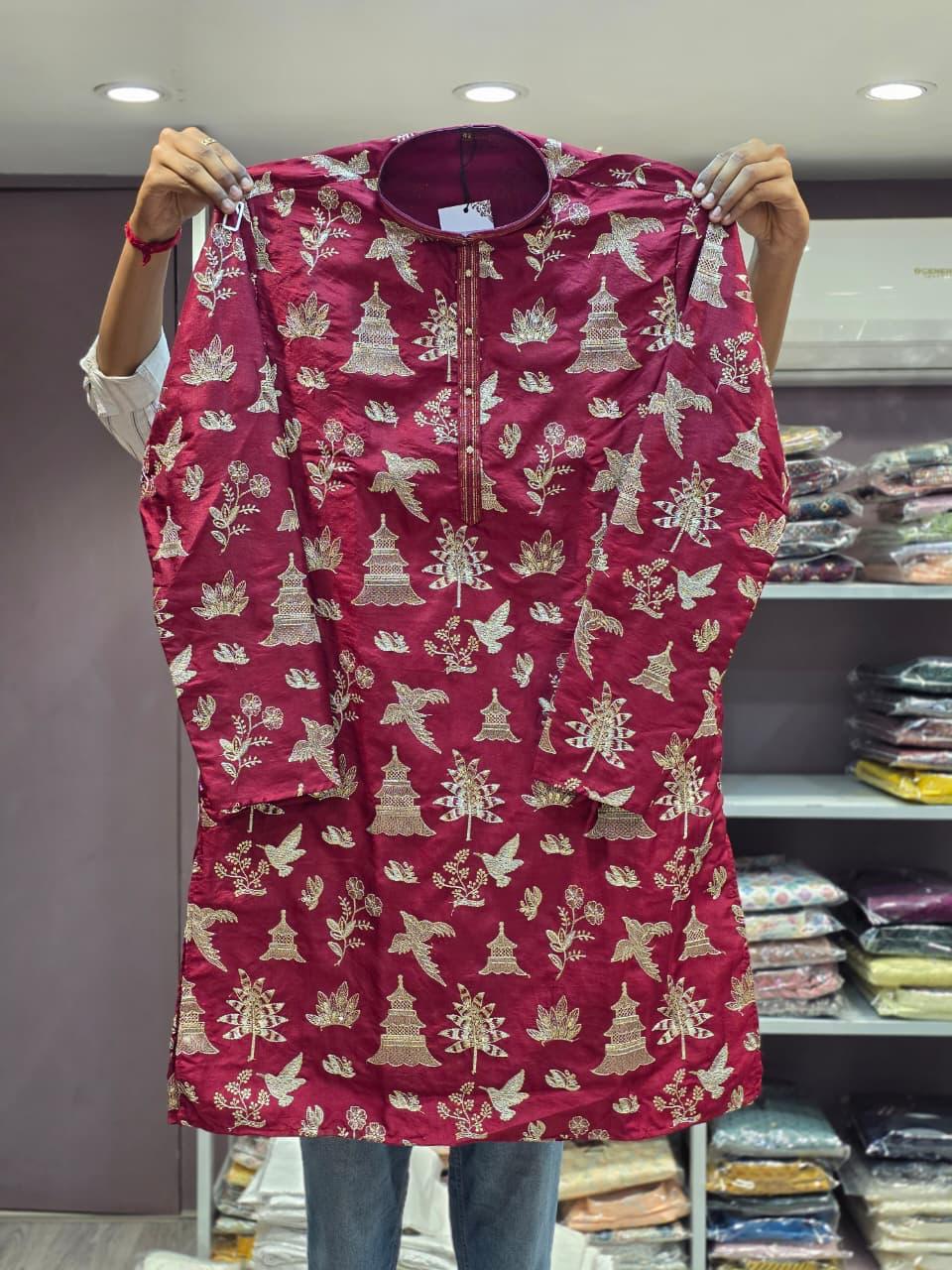 Umbrella Embroidered Kurta